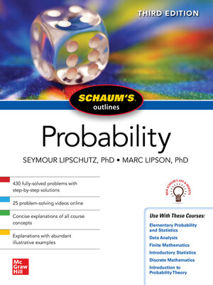 cover image of Schaum's Outline of Probability